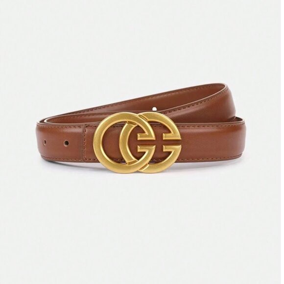 Accessories - Vegan Leather Belt Brown